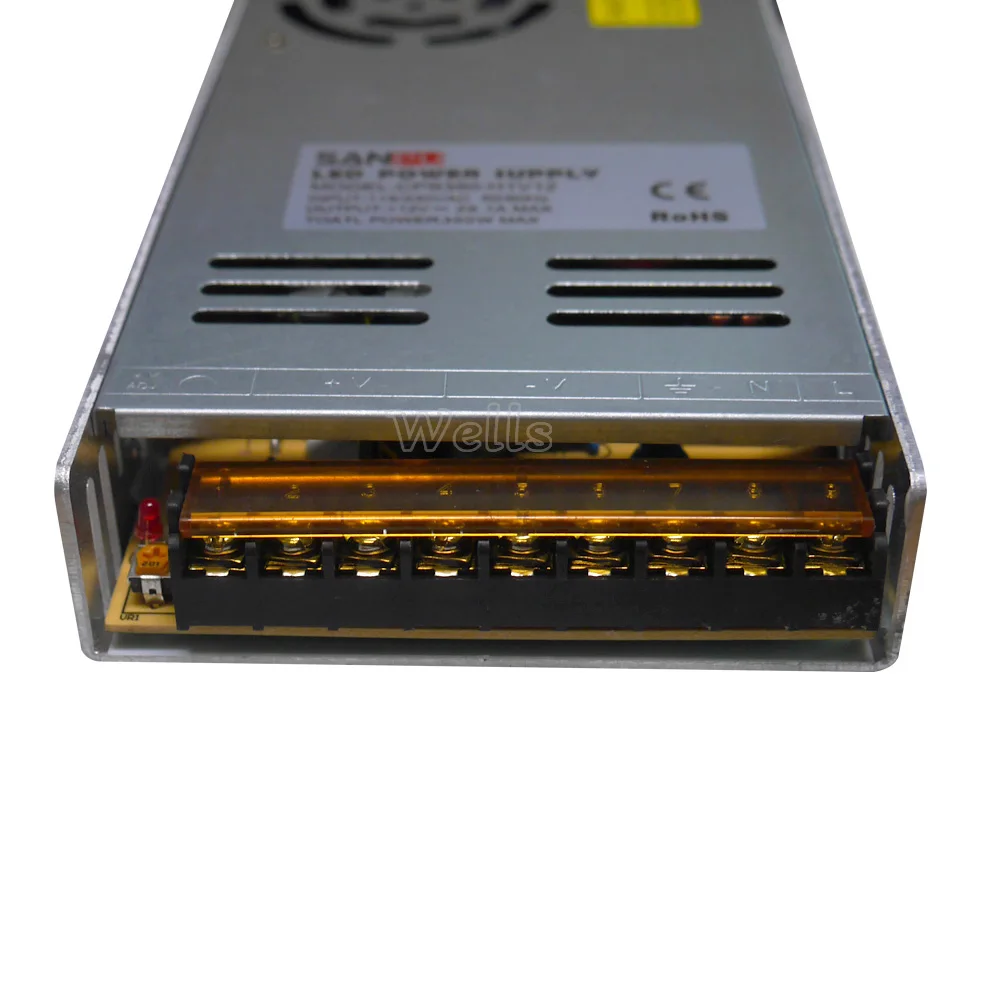 Ультратонкий Светодиодный драйвер постоянного напряжения IP20 5 В 12 24 60 Вт 100 150 250 300