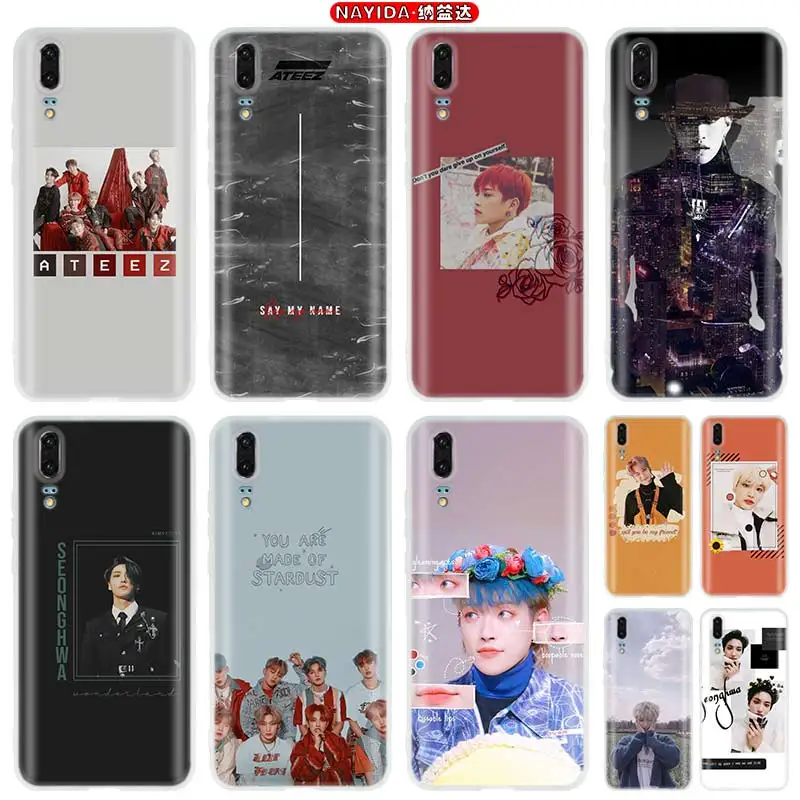 

Soft Silicone Case For Huawei P50 P40 P30 P20 Lite Pro P Smart Z 2019 2020 ATEEZ HongJoong SeongHWA