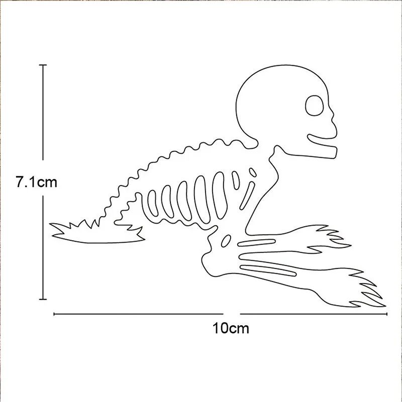 Металлические штампы для Хэллоуина скелет призрак трафареты рукоделия