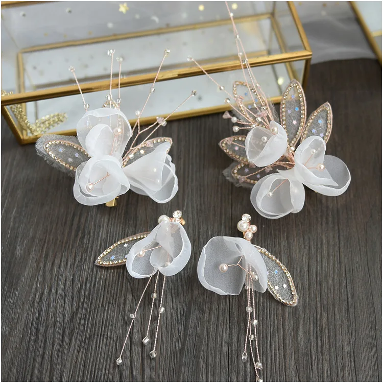 Свадебные аксессуары для невесты с макияжем сценический головной убор свадебная