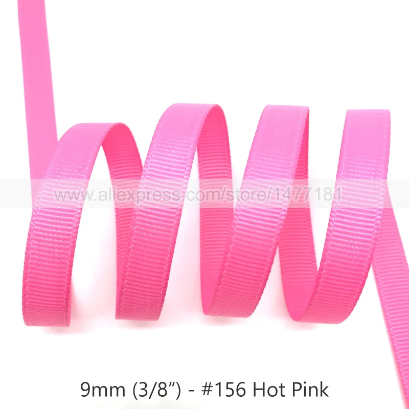 156 Hot Pink 20 ярдов) 3/" 9 мм корсажная лента белого, черного, розового, красного, зеленого, фиолетового цветов корсажная лента полиэстер лента для рукоделия - Цвет: 156 Hot Pink