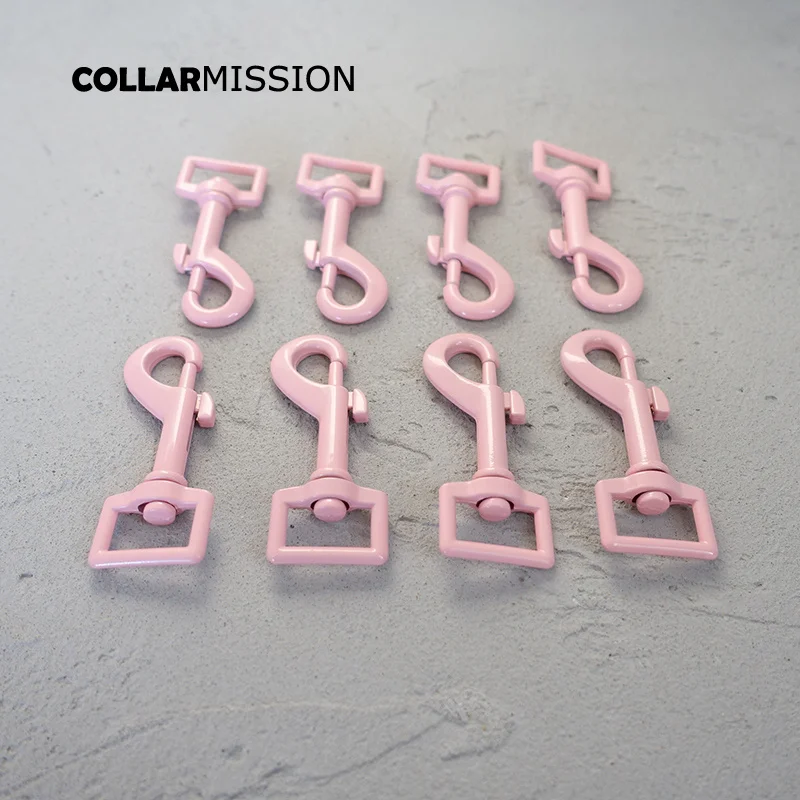 Металлический розовый цветной зажим для собаки выпечки прочный и крепкий