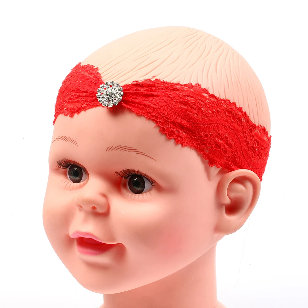 Детская ободок для головы для младенца Аксессуары для волос Бриллиантовая головной убор для новорожденных Тиара головной платок Ободок подарок для малышей Одежда для малышей.