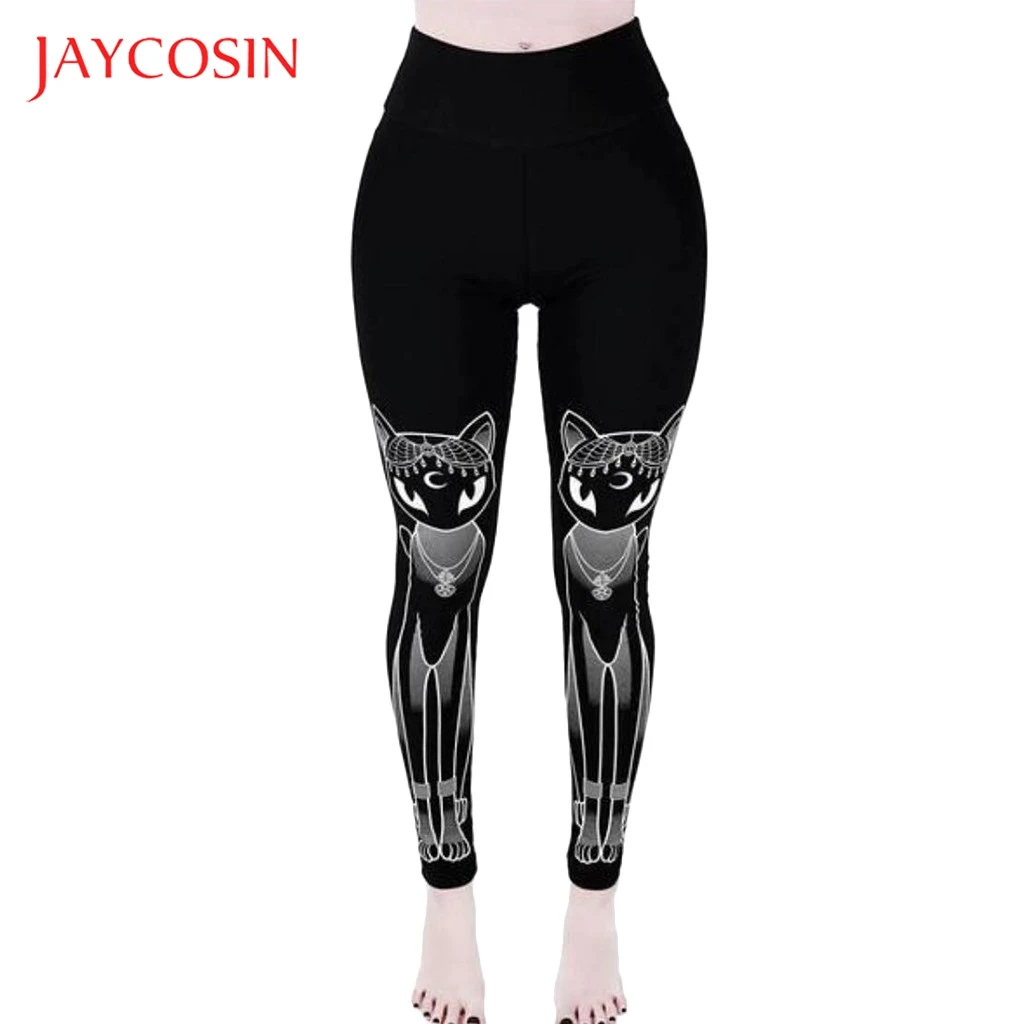 Модные Женские Эластичные Обтягивающие Леггинсы JAYCOSIN в готическом стиле