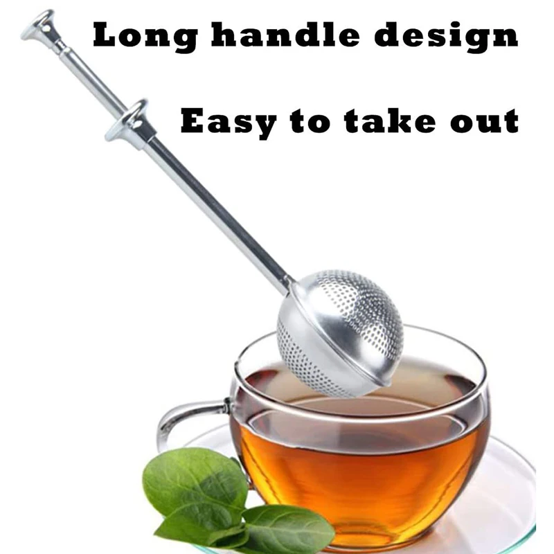 

Tea Infusers for Loose Tea, Long-Handle Loose Tea Strainers , Tea Balls Stainless Steel, Fine Mesh Tea Ball Infusers