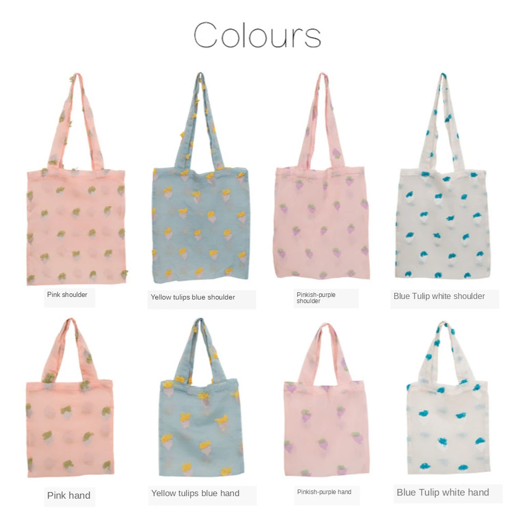 

Canvas Shoulder Purse Handbag Shopping Bags For Shopper Daily Female Environmental Storage Reusable Foldable Totes