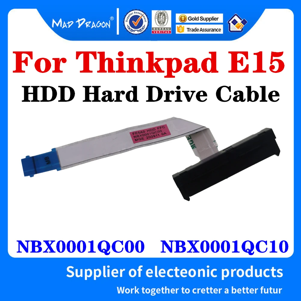

New Original NBX0001QC00 NBX0001QC10 For Lenovo Thinkpad E15 FE5A0 Laptop SATA SSD HDD line Hard Drive Flex Cable Connector