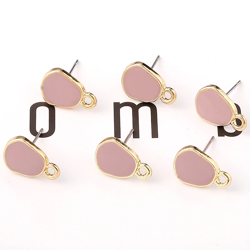 4 шт. 14х10 мм металлическая треугольная основа для сережек фурнитура изготовления