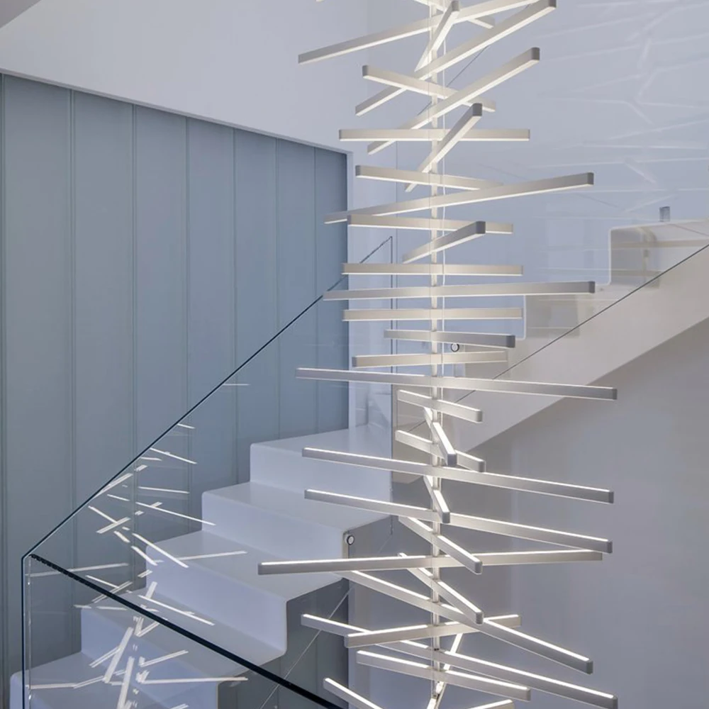 Современный Креативный подвесной светильник рыбья кость для спальни ресторана