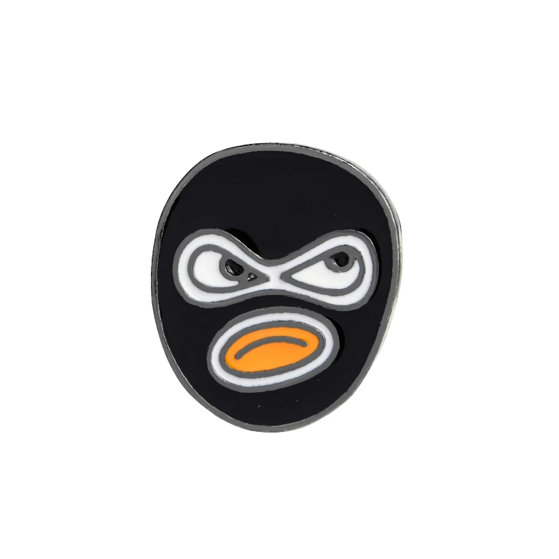 Хип хоп модная мужская брошь молния маска собаки Эмаль Булавка креативный значок