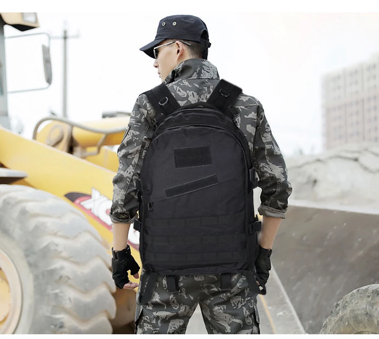 Тактический Рюкзак Molle, 45 л, большой объем, военная армейская штурмовая сумка, сумка для игры PUBG, для походов, кемпинга, охоты, походов