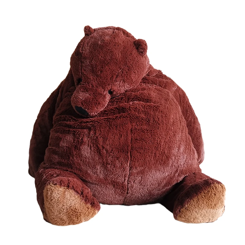 

Big Size Brown Bear Plush Toy Simulation Animal Soft Mr.Boss Teddy Bear Stuffed Dolls Pillow Cushion Toys for Children Baby Gift