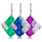 Пуш-антистресс СИМПЛ диммер 1 шт. пузырь сенсорная Непоседа кольцо для ключей с игрушкой развивающая игрушка 2021 детский брелок