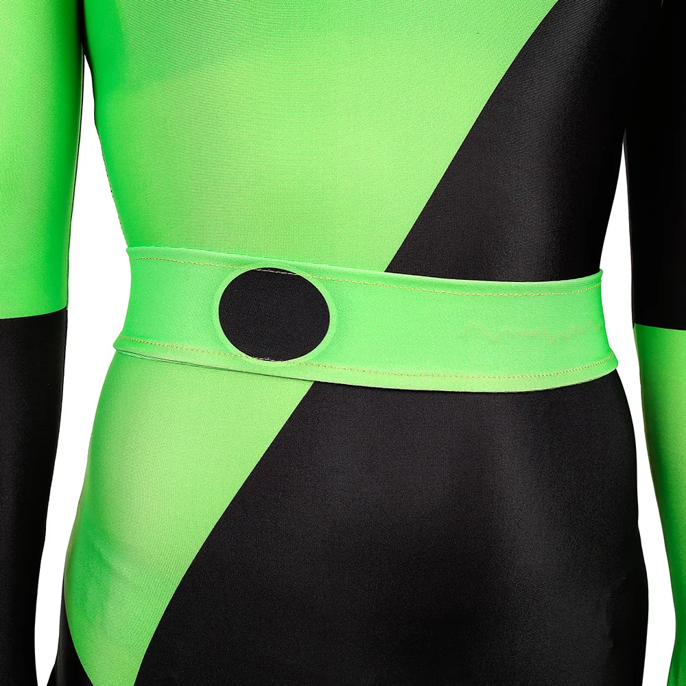 Костюм супер злодеев Shego из Ким возможен костюмы на Хэллоуин лайкры и спандекса