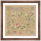 Набор для вышивания из розового дерева, Набор для вышивания крестом из ткани Аида, 18 карат, 14 карат, 11 карат, льняная и хлопковая нить, набор для рукоделия сделай сам