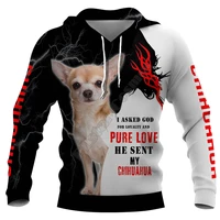 chihuahua 3d printed hoodies pullover men for women funny animal sweatshirts fashion cosplay apparel sweater 02