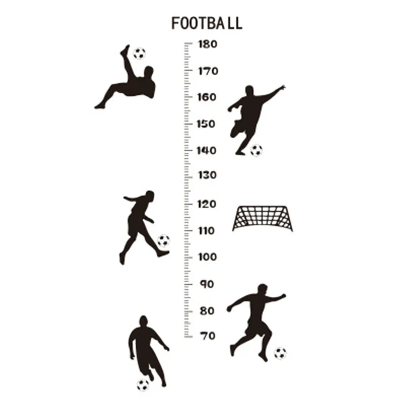 

Football Height Measuring Wall Stickers For Kids Room Football Height Chart Ruler Wall Decalls Boys Bedroom Decorative Sticker