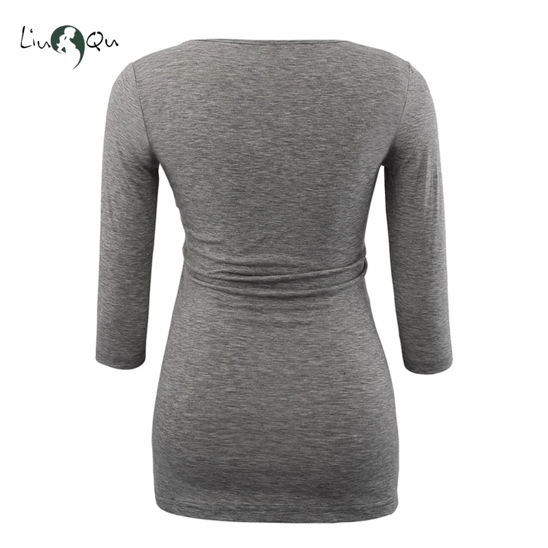 Топы для беременных на Хэллоуин с 3/4 рукавом и забавным принтом Футболка Одежда