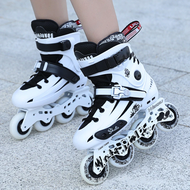 Коньки для взрослых мужские и женские высококачественные прямые коньки модные