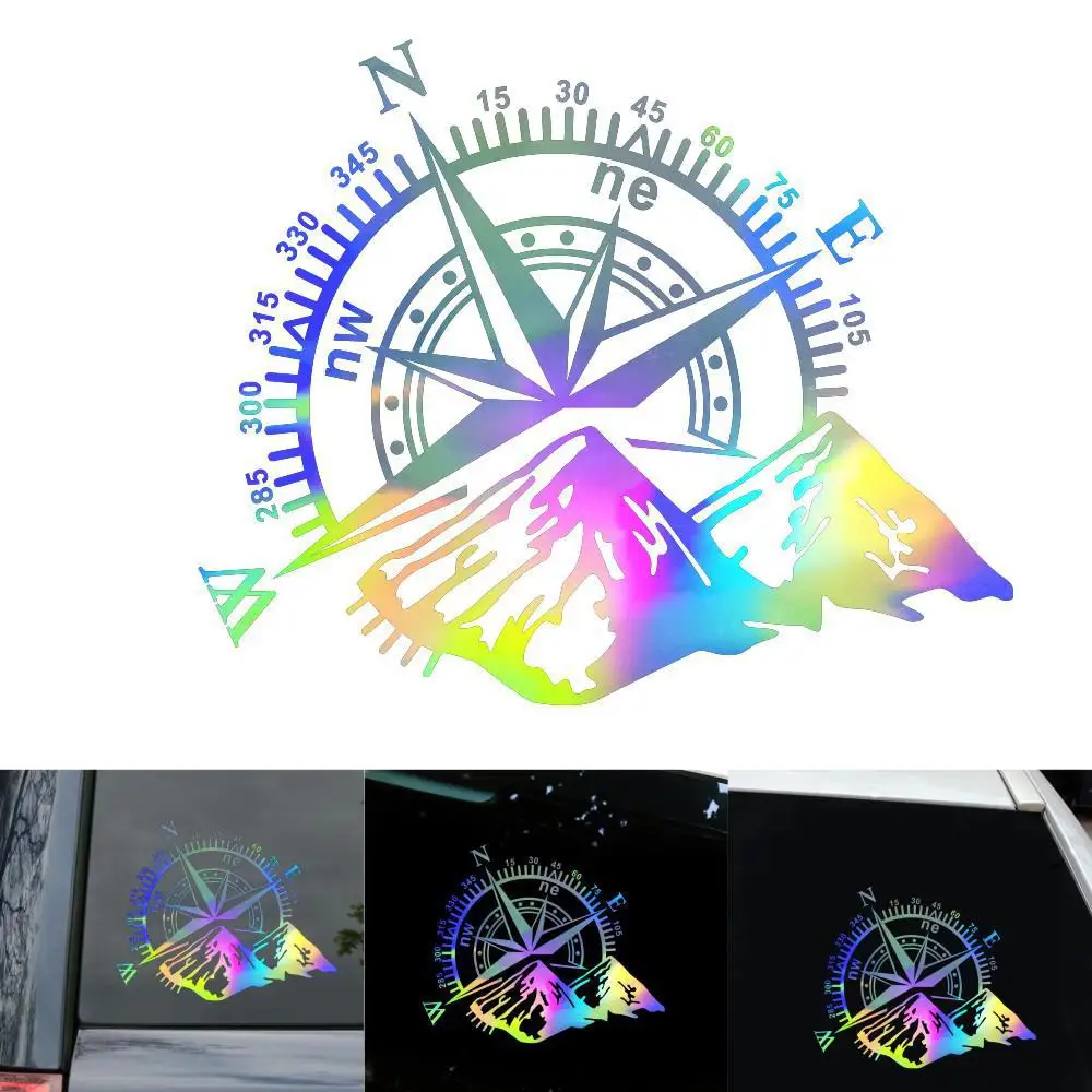 

Car Stickers Compass Mountain Compass Navigation Car Sticker Decorative Body Decals Decal Car Styling Decals Accessories