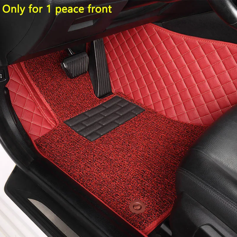 Пользовательские автомобильные коврики для Toyota Corolla Camry Rav4 Auris Prius Yalis Avensis Alphard 4Runner Hilux highlander sequoia коврик - Название цвета: For 1 peace front
