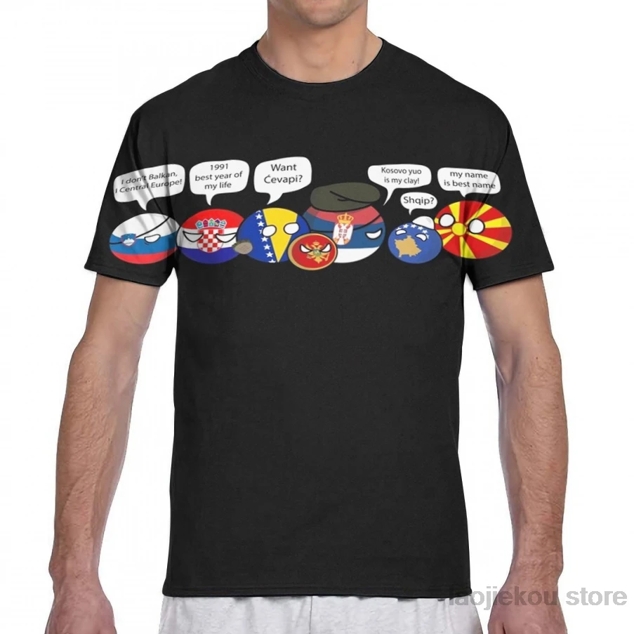 Polandball-yabia/семейная футболка для мужчин и женщин с принтом, модная футболка для девочек топы для мальчиков, футболки