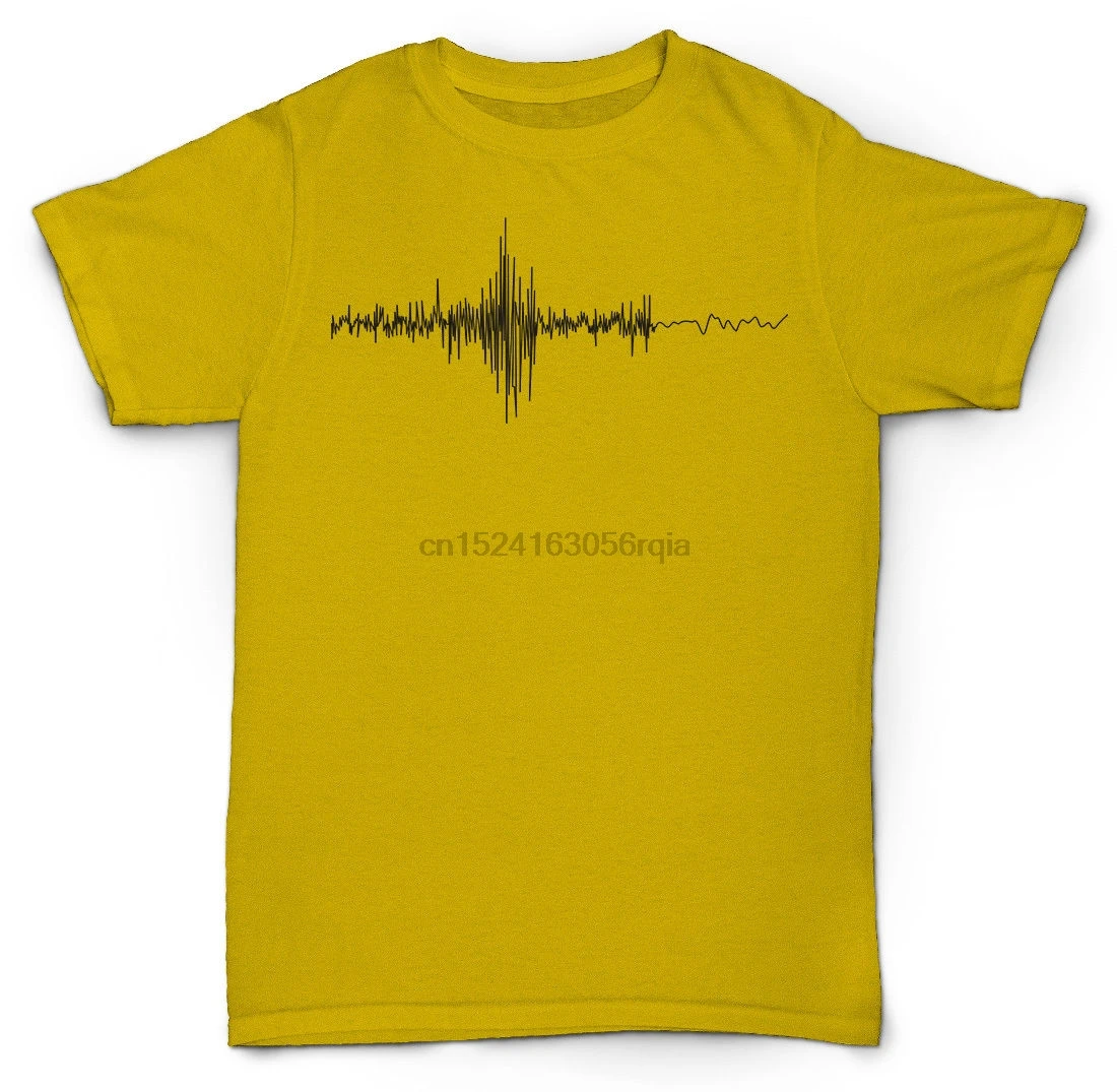 Футболка с изображением звуковых волн для смешивания записи в стиле хип хоп DJ MC