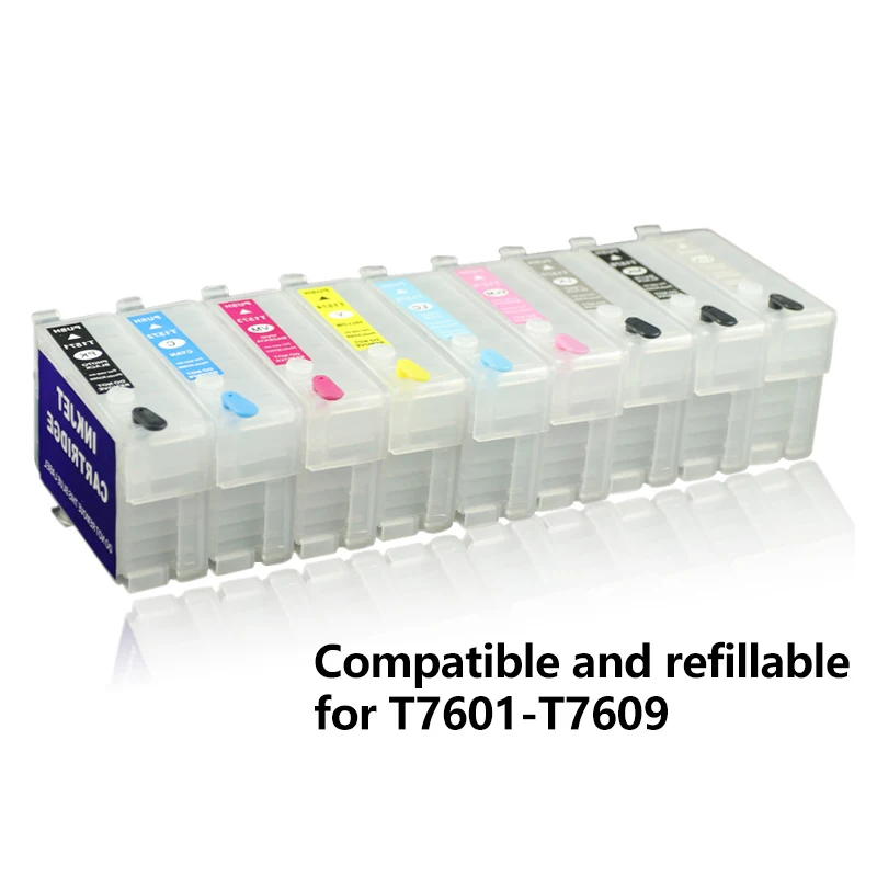Совместимый T7601 T7602 7603 7604 7605 7606 7067 7068 7609 для Epson Surecolor P600 многоразовые картриджи
