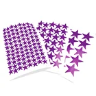 357 см матовый виниловый фиолетовый цвет наклейки на стену со звездами высечки для детской комнаты, дома, сделай сам Наклейки на стены для детской комнаты, декор для спальни