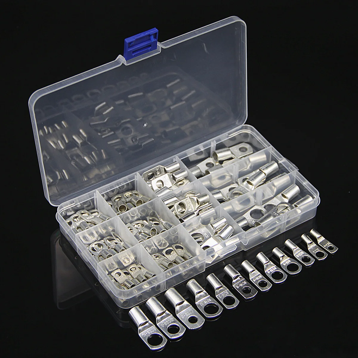 100 шт. SC4 25 медные обжимные клеммы луженые луговые кольца электрические провода