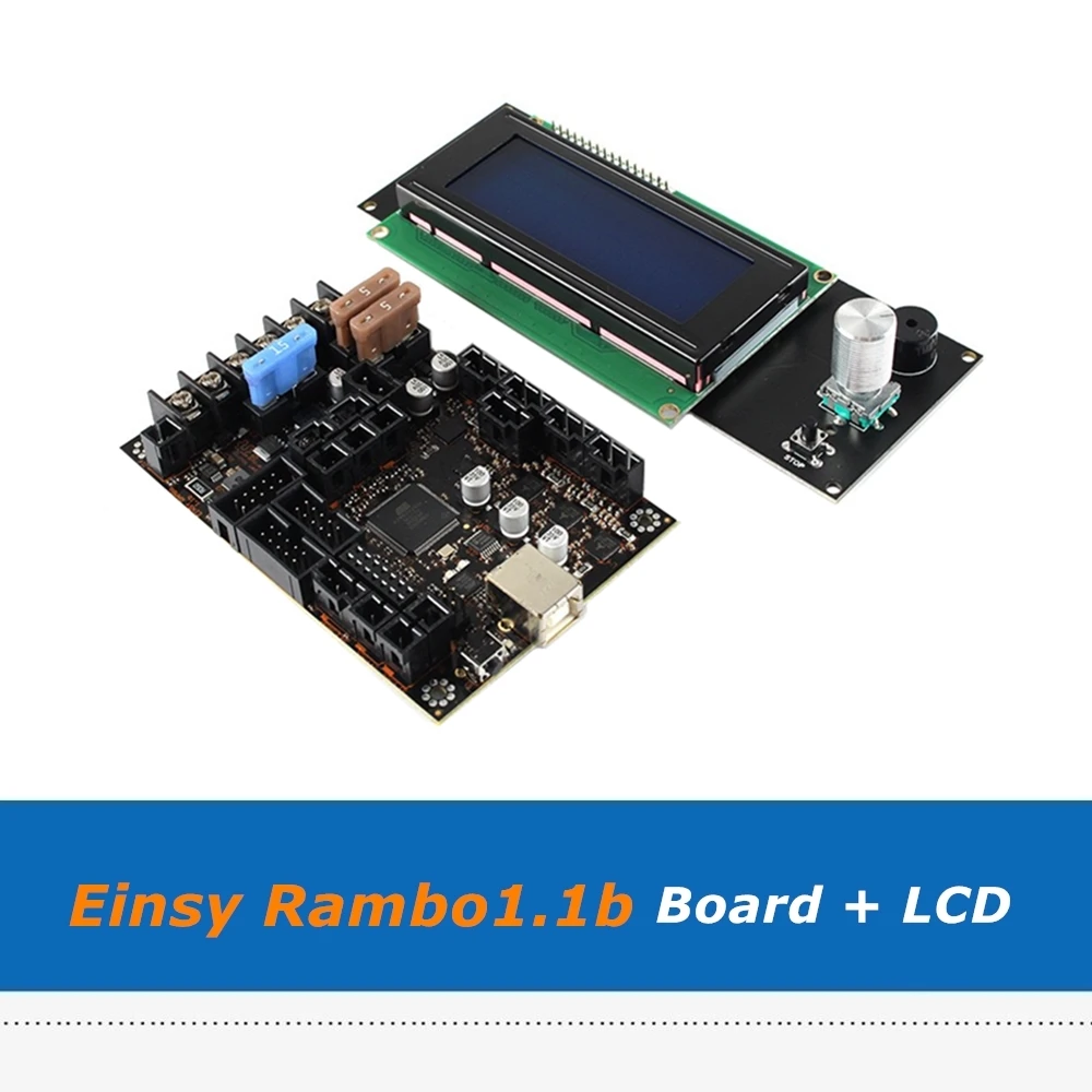 Reprap Prusa i3 MK3/3S Einsy Rambo1.1b Control Board + 2004LCD Screen With 4pcs TMC2130 SPI Driver For 3D Printer Parts