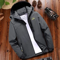spring autumn mens casual waterproof jacket outwear windbreaker bomber jacket hooded male tourism mountain raincoat size m5xl