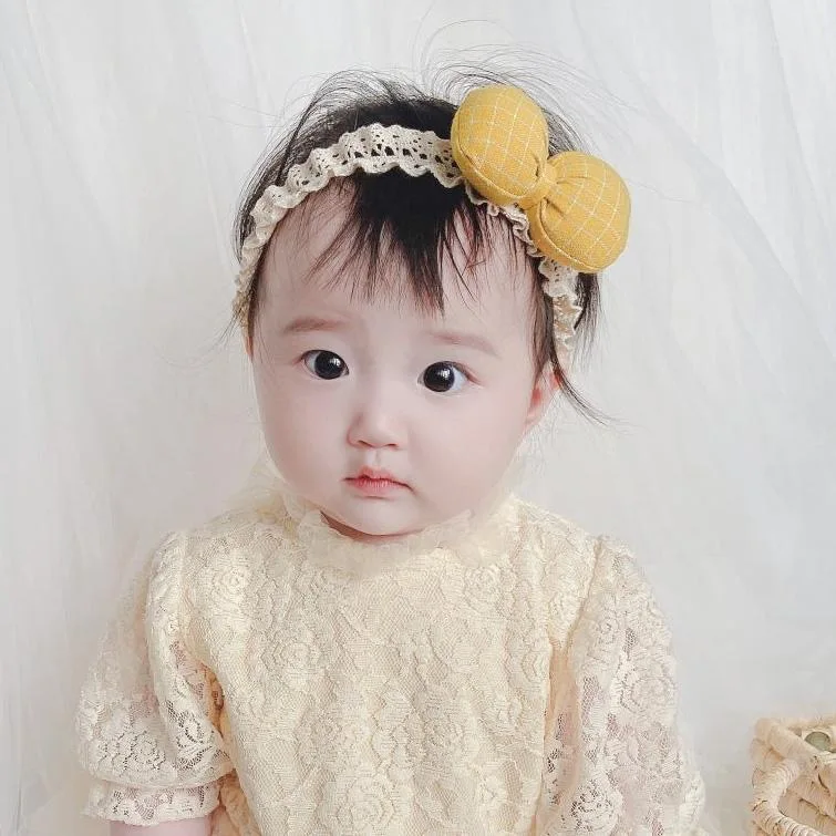 3шт детские повязки на голову малыш тюрбан сплошной повязка для девочки бантики