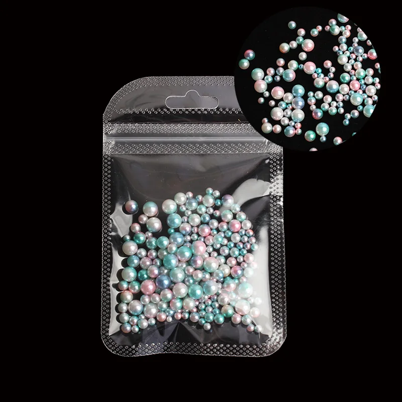 200 шт микс Размеры из пластика ABS имитация жемчуга без отверстия круглые