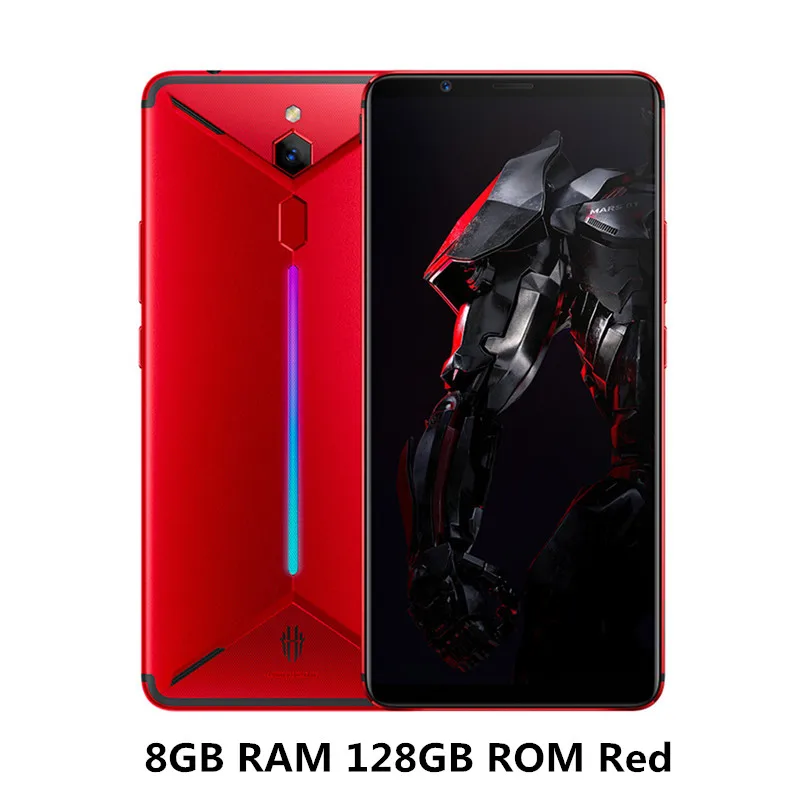 RED 8GB 128GB Игровой телефон zte Nubia Red Magic Mars 6," 6 ГБ/8 ГБ/10 ГБ ОЗУ 64 Гб/128 ГБ/256 Гб ПЗУ восьмиядерный смартфон Snapdragon 845 Android 9,0 - Цвет: RED 8GB 128GB