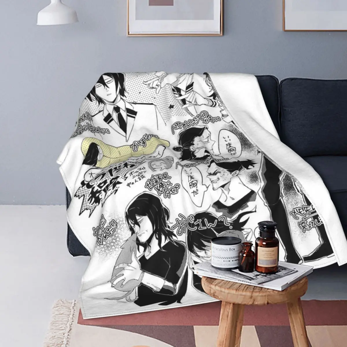 

My Hero Academia-Manta de Anime japonés, decoración de forro polar, manta suave transpirable de Japón para ropa de cama, colchas