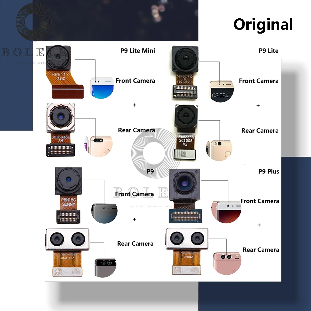 Оригинальная задняя маленькая фронтальная камера для Huawei P9 Plus Lite Mini 2017 основная
