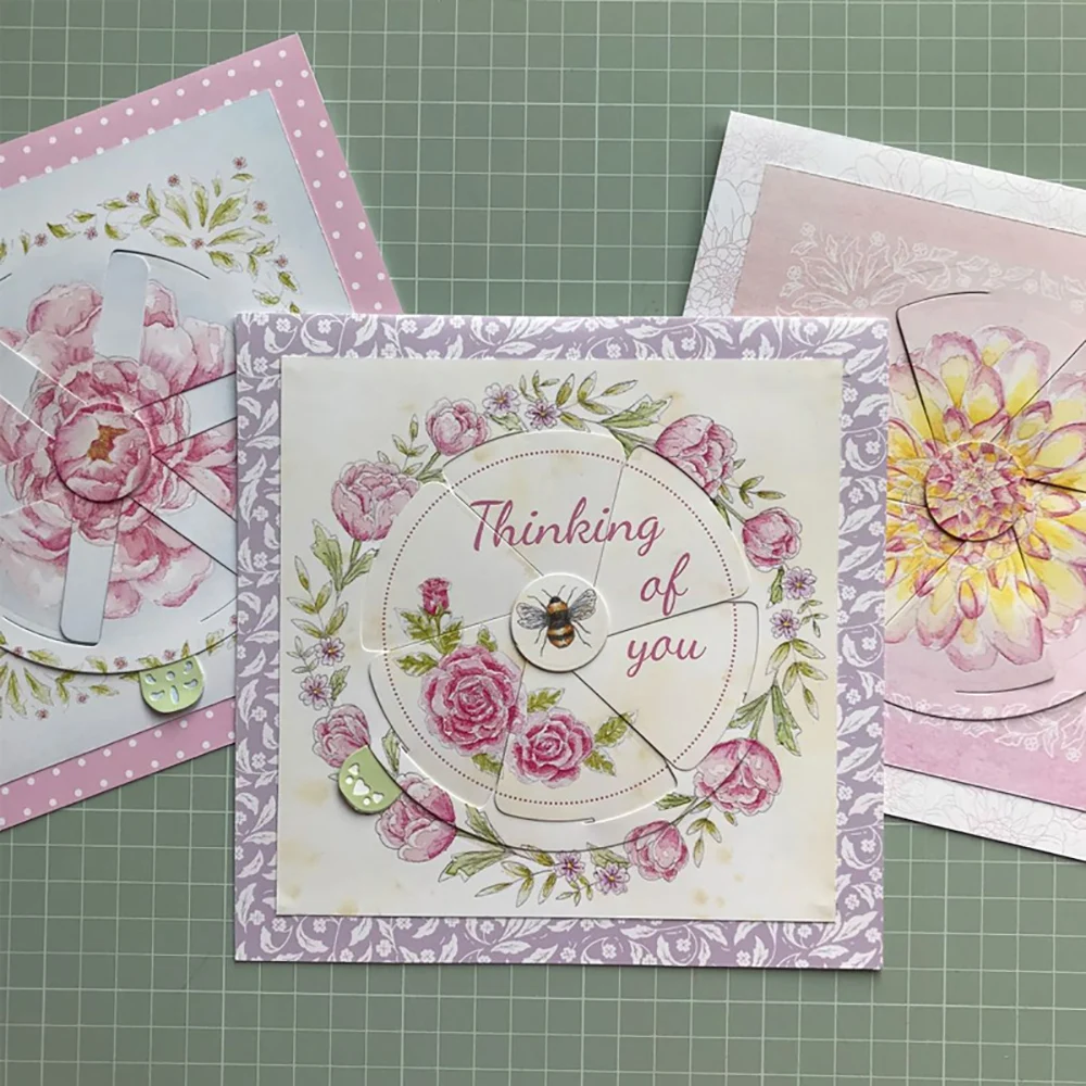 

New Magic Windows Spinning Gears metal cutting die scrapbook for photo album paper DIY gift card decoration embossed Die Mould