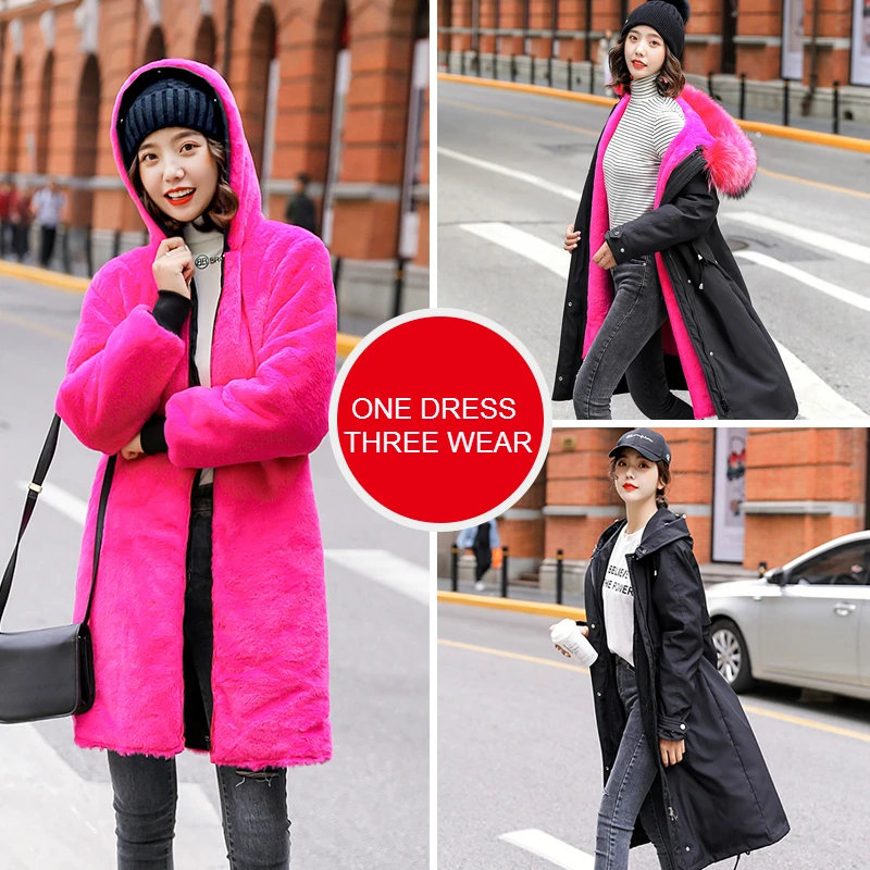 SAMGPILEE -30 градусов одежда для снежной погоды Длинные парки зимняя куртка Для