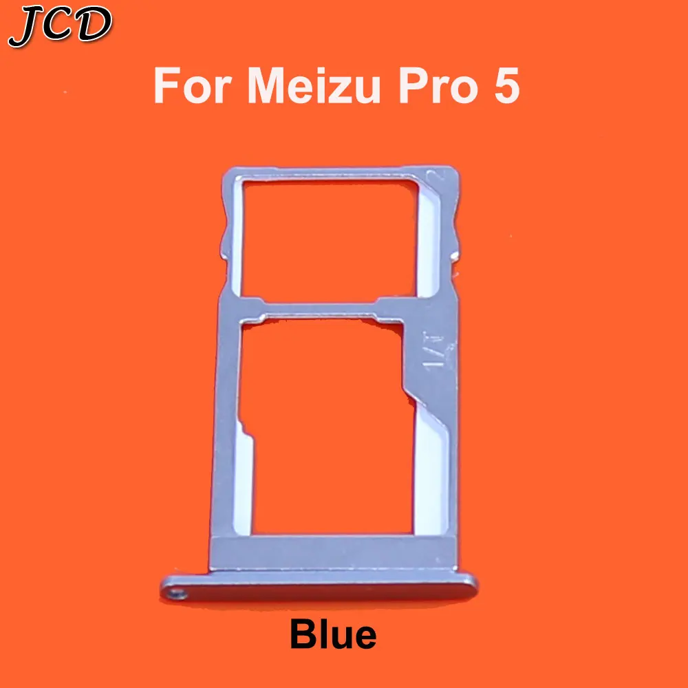 For Pro 5 Blue JCD лоток для sim-карты слот Держатель адаптеры для Meizu Pro5/Pro6 Pro 6 S/Pro 7 7plus Запасные детали дешевые аксессуары - Цвет: For Pro 5 Blue