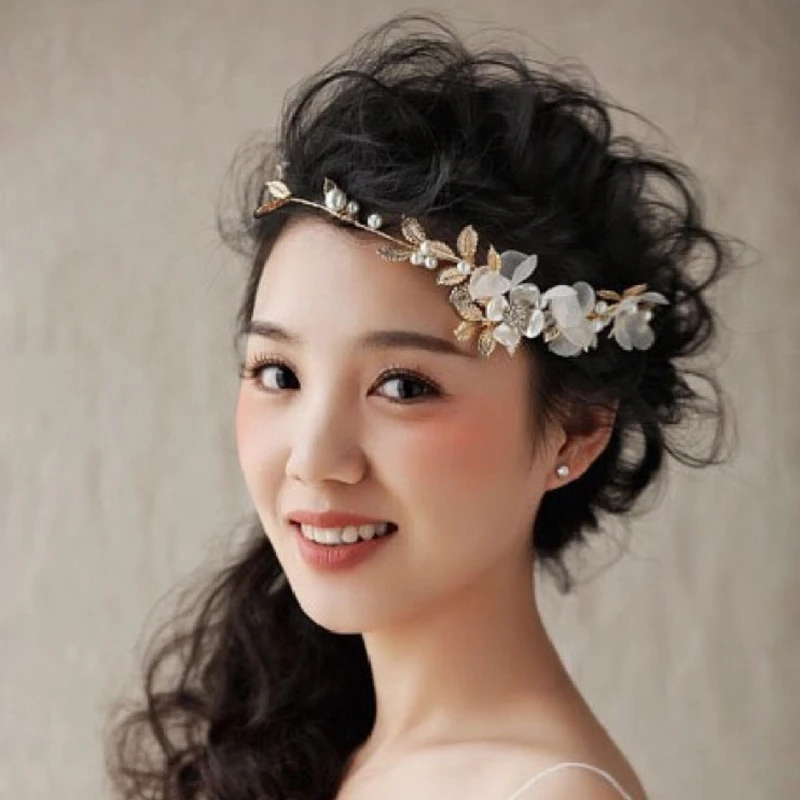 Свадебный головной убор имитация жемчуга аксессуары для волос невесты