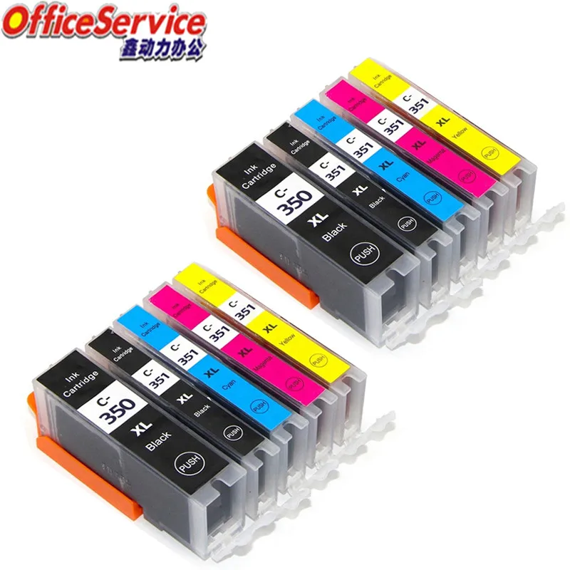 Совместимый картридж для принтера Canon PGI350 PGI351 BCI-350 подходит MG5430 MG5530 MG5630 MG7530 iP7230 MX923