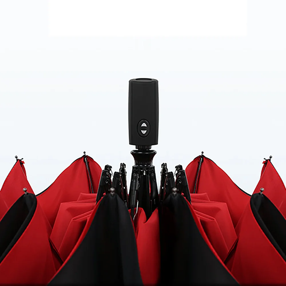 Однотонный Зонт двойного назначения тройного сложения 10-косточковый складной