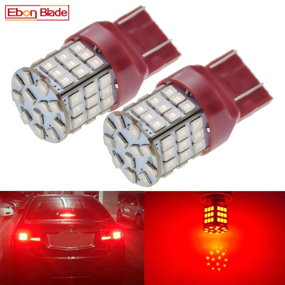 

Пара T20 Led W21/5W 7443 7440 DRL обратный одиночный светильник 57SMD автомобильная лампа заднего тормоза светодиодный светильник с поворотом s белый красный желтый 12V