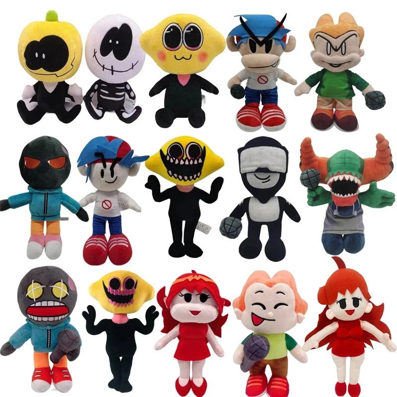 Пятничная ночь Funkin Плюшевые игрушки Горячая игра споки месяц скольжения и насос