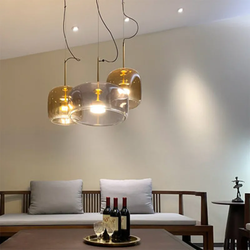 

nordic luminaria industrial lamp rope living room restaurant LED pendant lights hanglamp luminaire