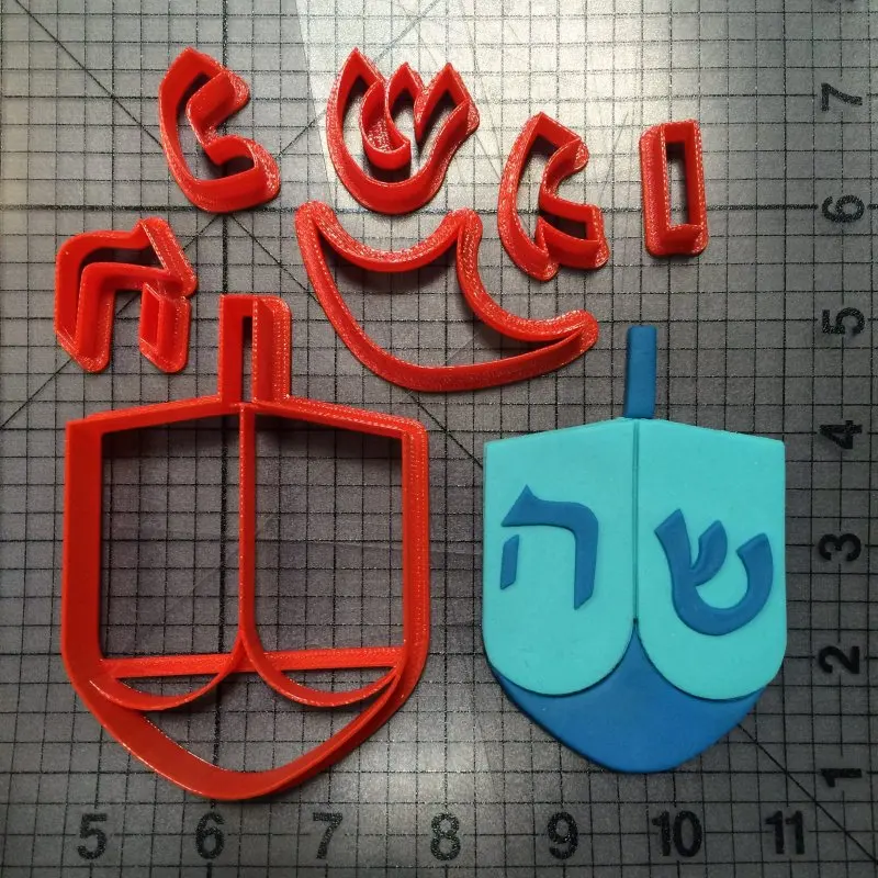 Еврейский праздник Тора Hanukkan Chanukah Dreidel Menorah Звезда Давида 3D печать пластик