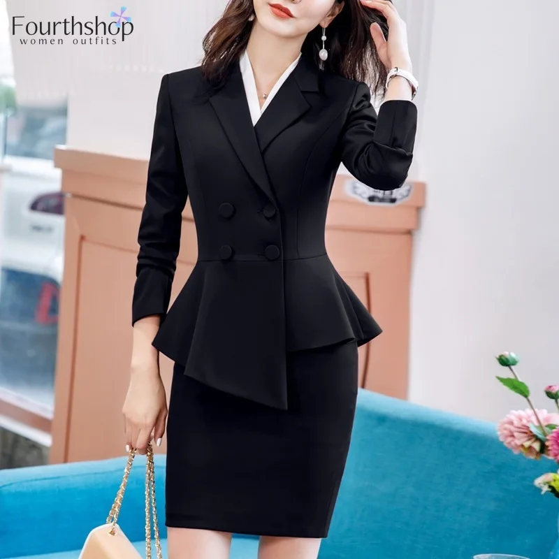 Женские Брючные костюмы для работы официальная офисная одежда 4XL костюм из 2