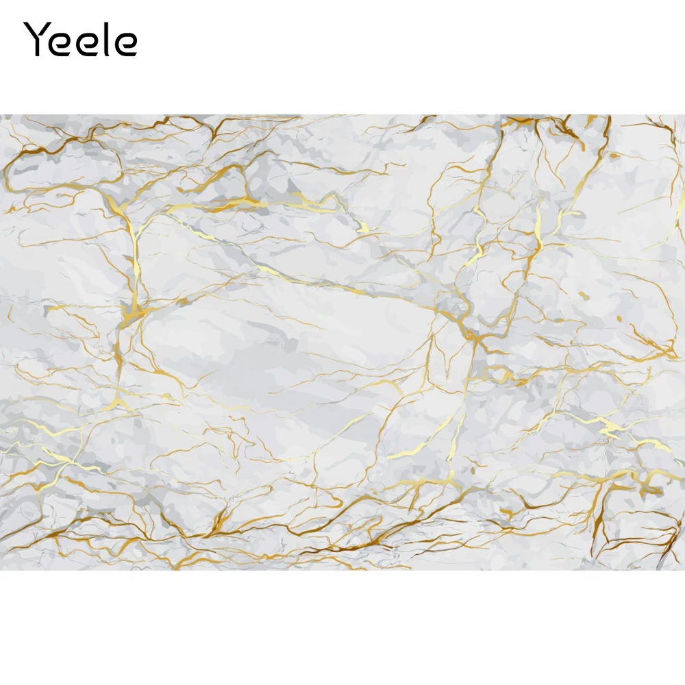 Yeele мраморная Золотая текстура Роскошная сцена ПОРТРЕТНАЯ ФОТОГРАФИЯ фоны