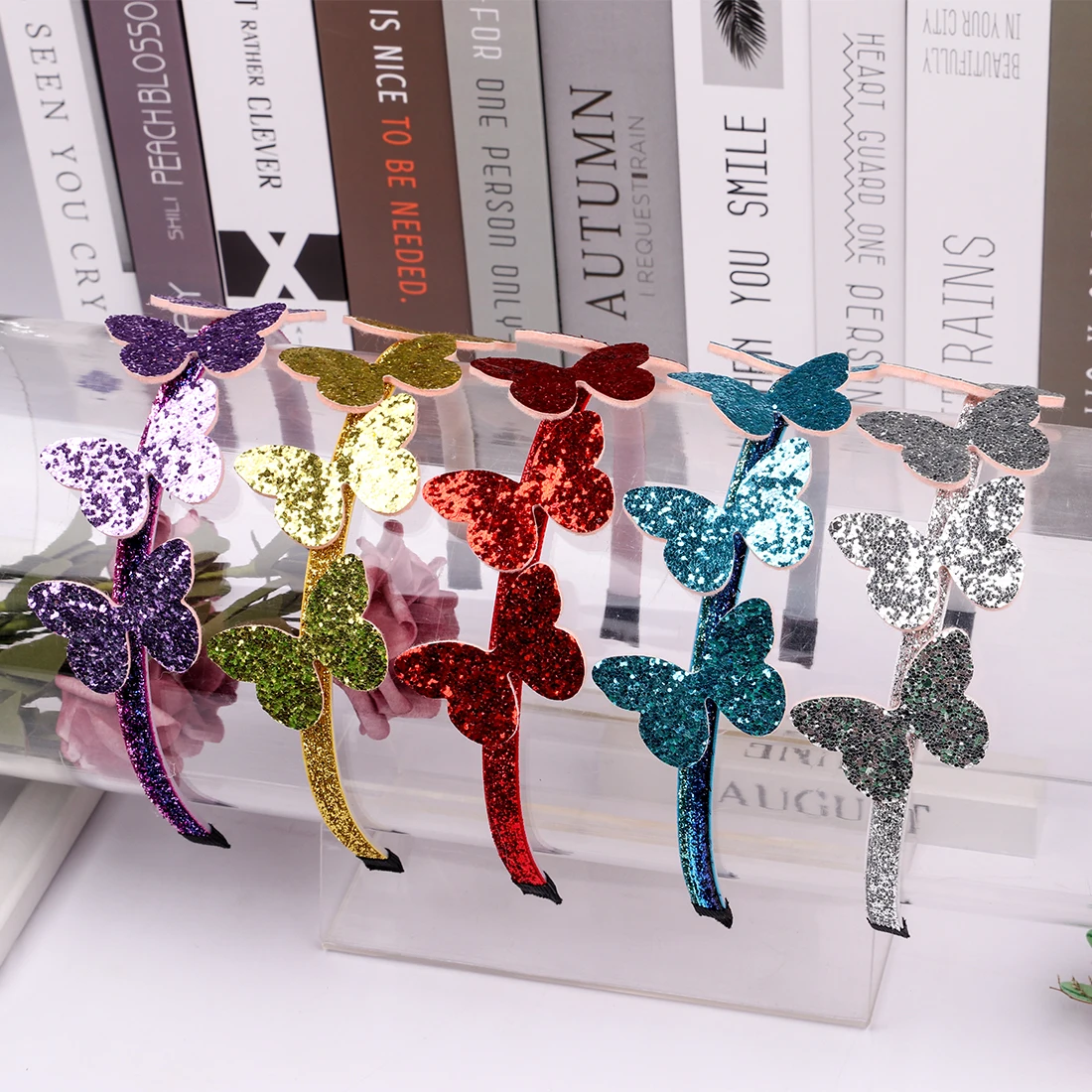 1 предмет платье для девочек с блестками в виде бабочки повязка на голову детей